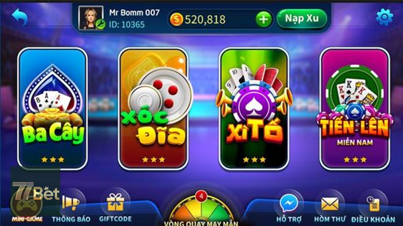 Nạp tiền 77BET - Nạp tiền qua ví Momo và ZaloPay Nạp tiền 77BET - Nạp tiền qua ví Momo và ZaloPay
